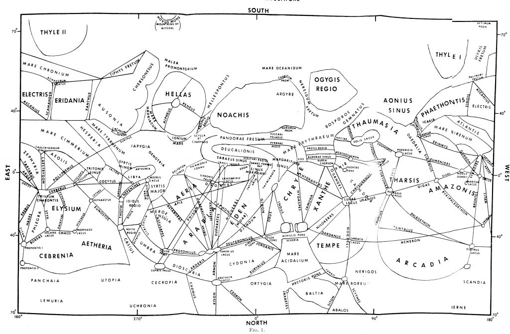 R.A.Wells’ Map of Mars (1971)