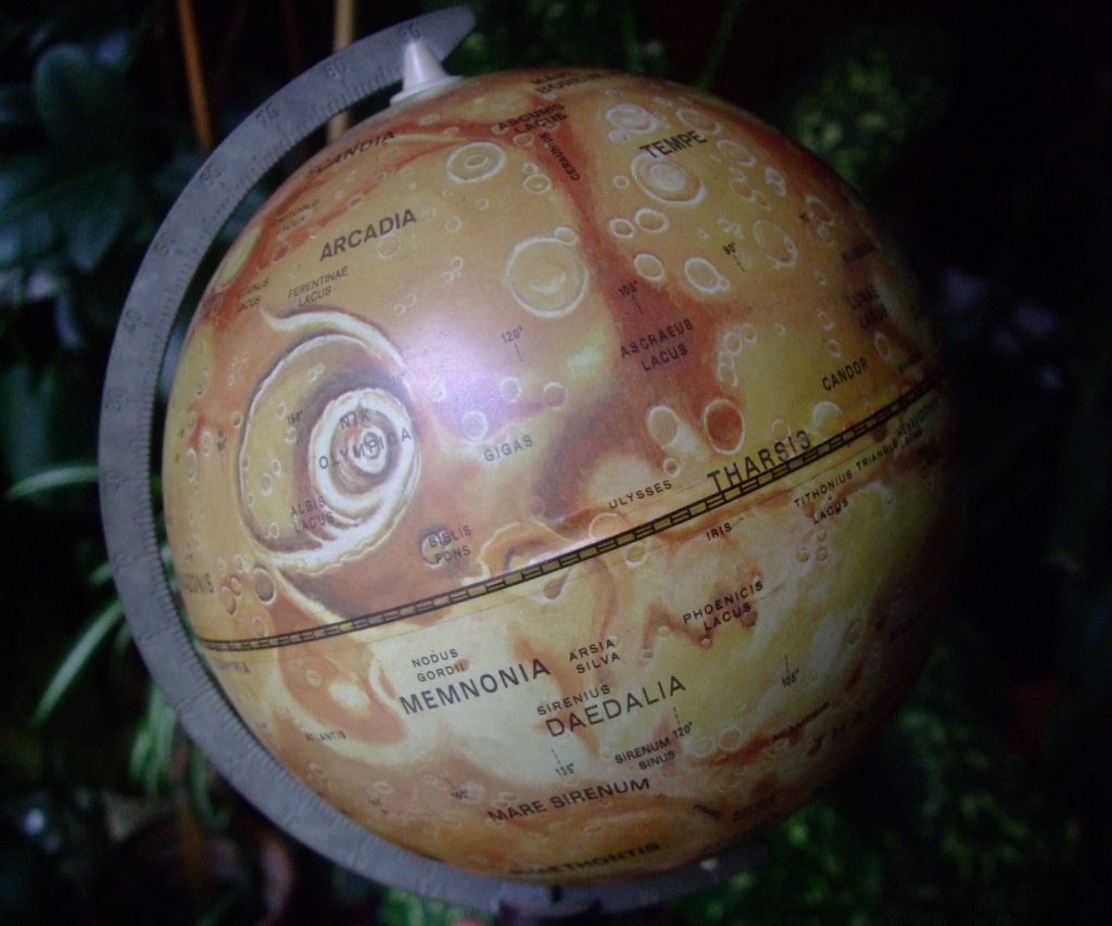 Globe of Mars, Tolman (early 1970s)