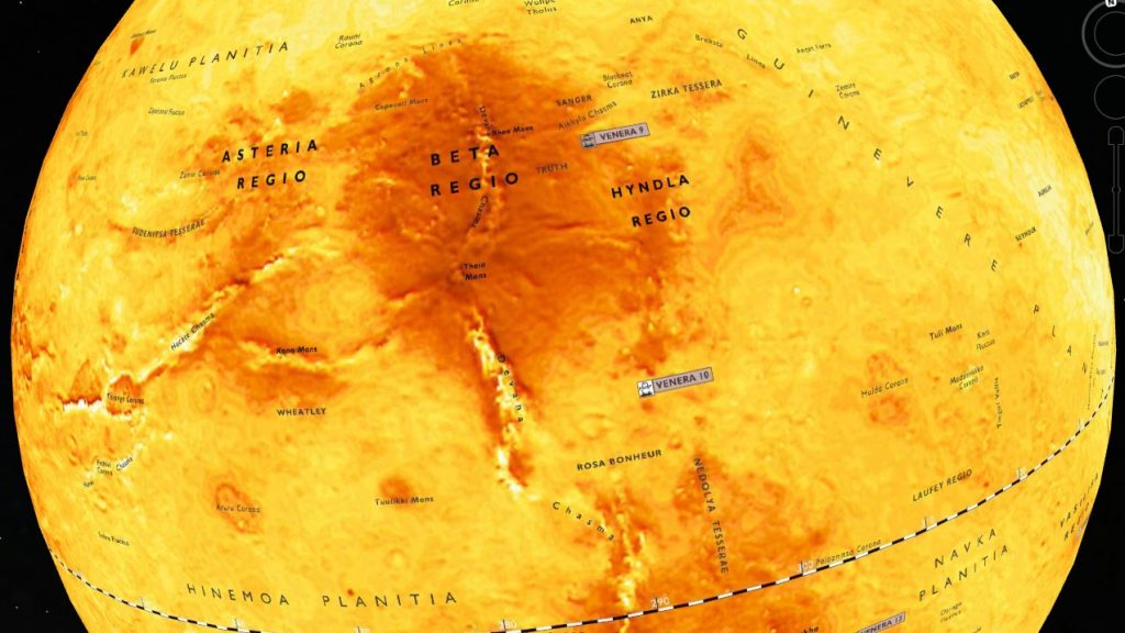 Virtual Globe of Venus: Topography (2009)