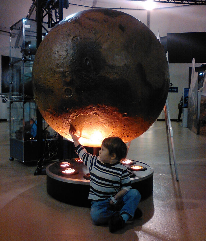 Mars Globe at Ames Visitor Center