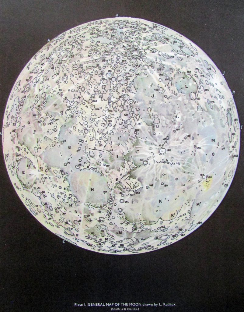 Rudaux’s Map of the Moon Map (1925)