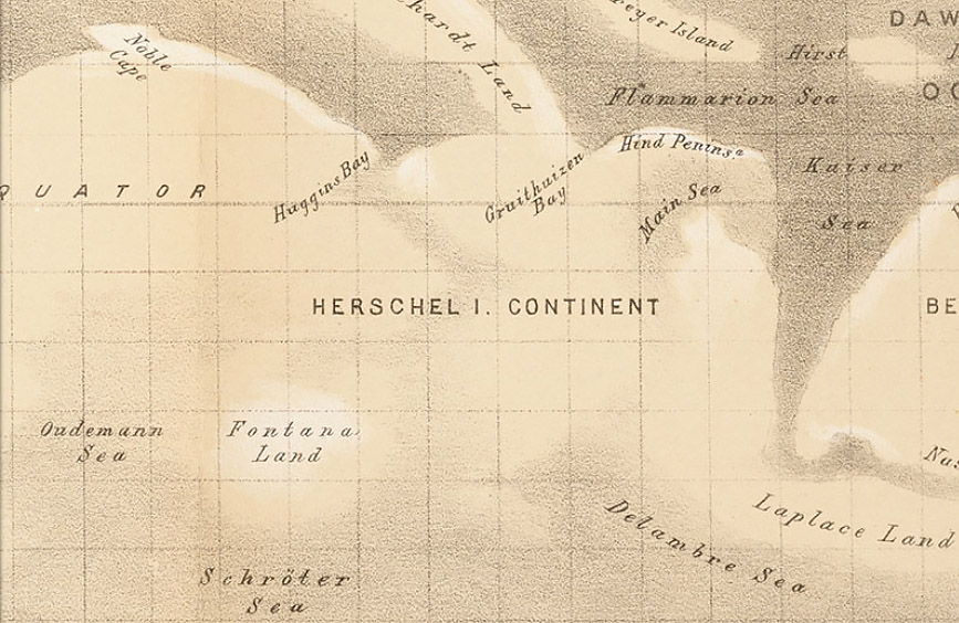 Map of Mars (Green, 1877)