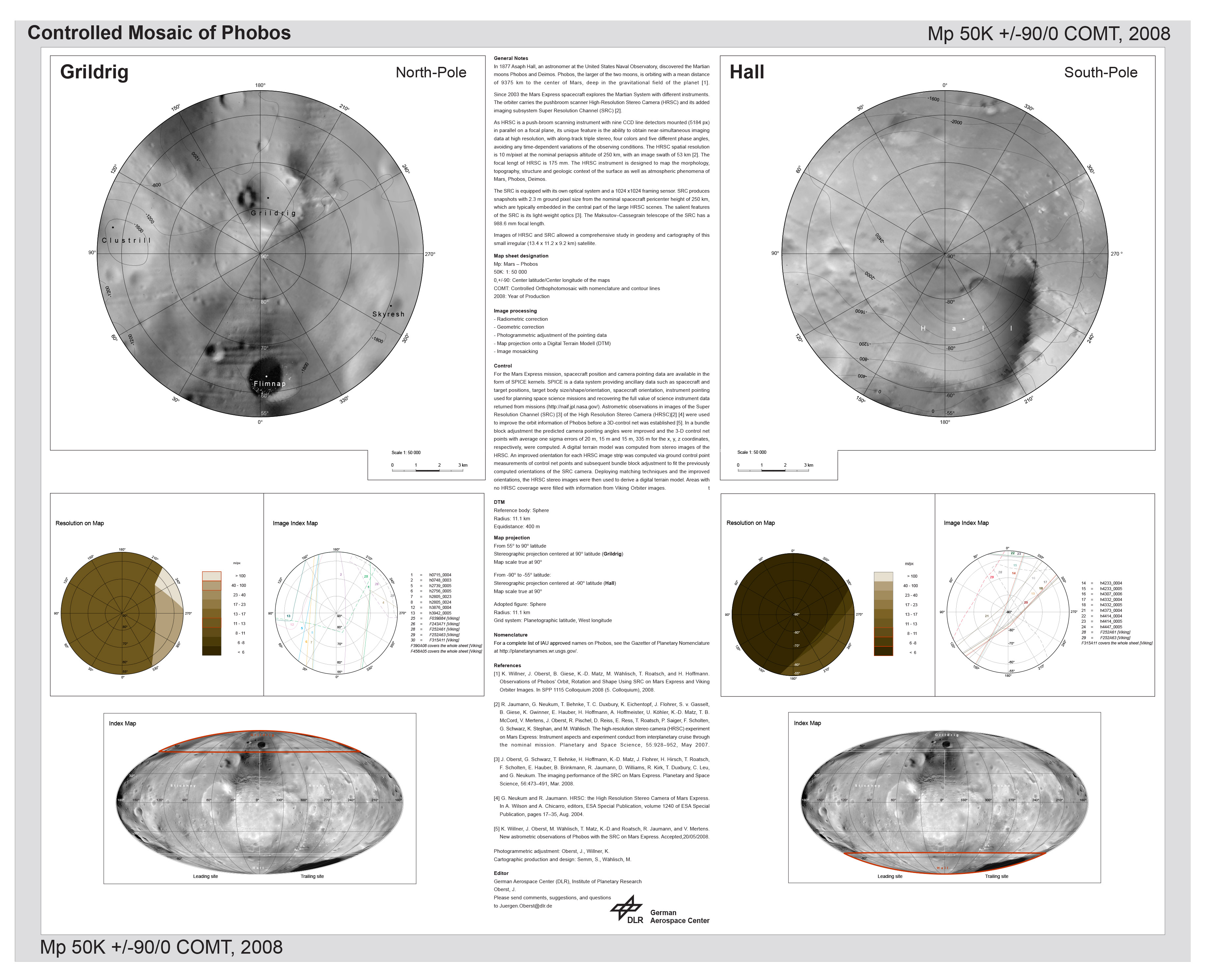 The Martian Moon Phobos; A Geodetic Analysis of its Motion, Orie