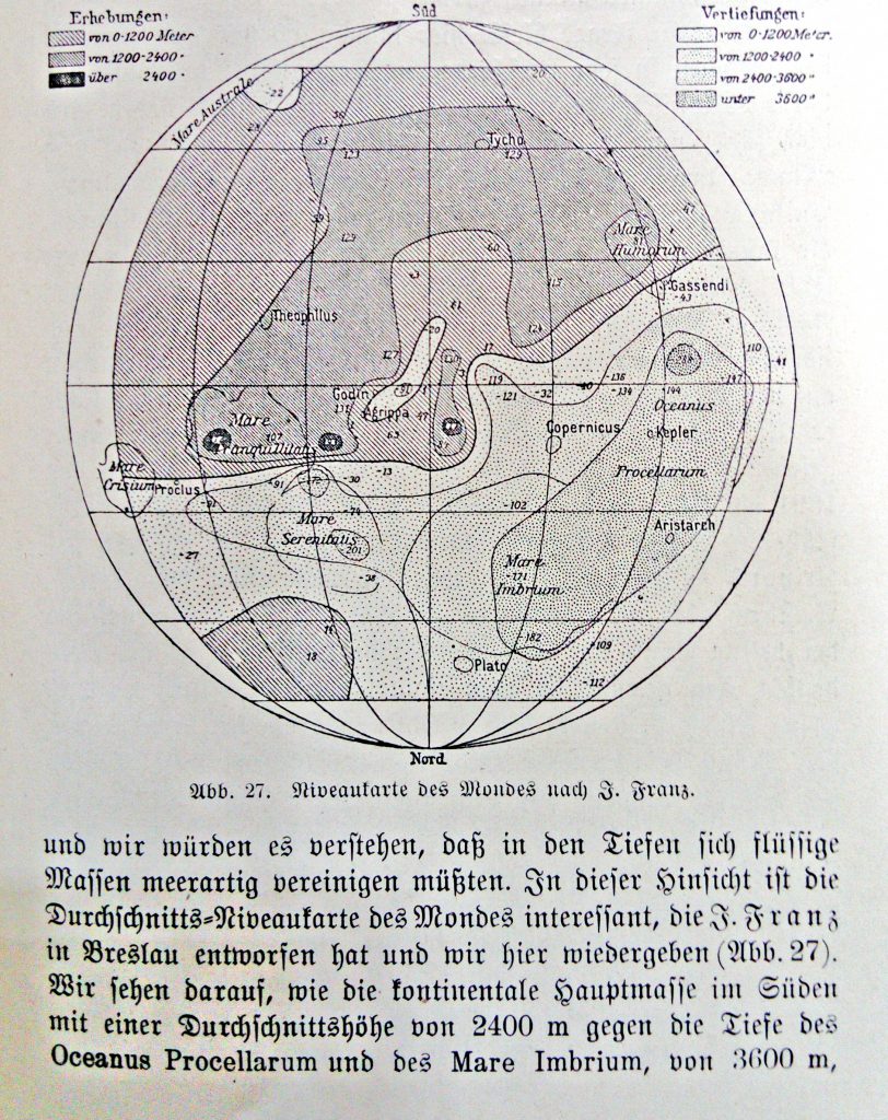 Franz’s Contour Map of the Moon (1899)