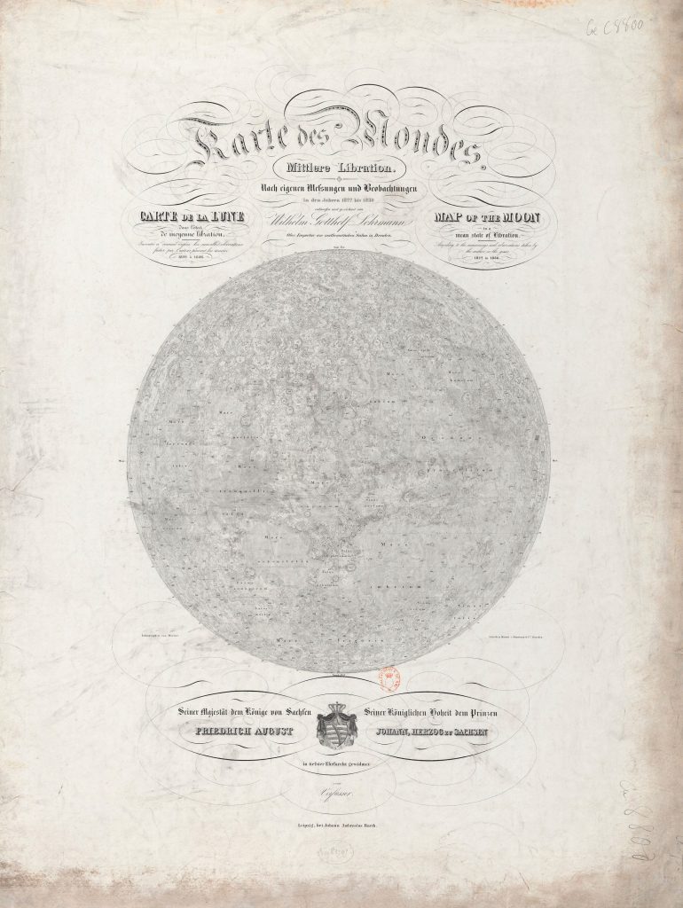 Lohrmann’s map of the Moon (1838)