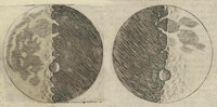 Moon drawing from the Siderius Nuncivs