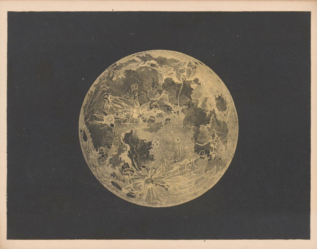 Drawing of the Moon (Blunt, 1842)