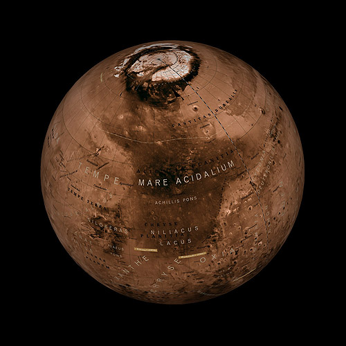 Globe of Mars, Budapest (2009)