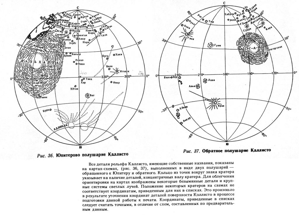 G.A. Burba’s Callisto Map with Nomenclature
