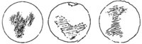 Huygens' drawing of Mars