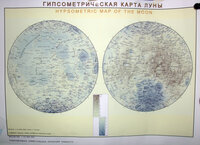 Гипсометрическая карта Луны