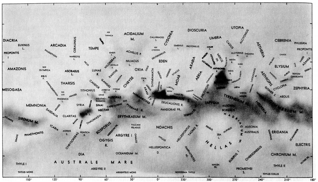 Albedo Map of Mars (1971)