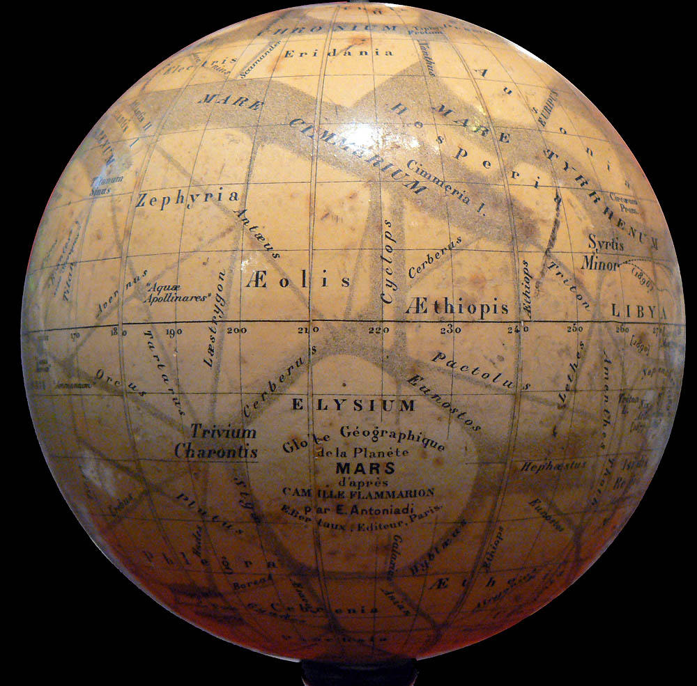 Antoniadi’s Globe Géographique de la Planéte Mars