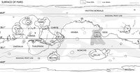 Sketch map of Mars