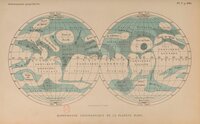 Mappemonde Géographique de la Planete Mars
