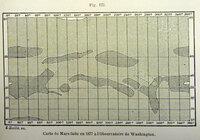Carte de Mars faite en 1877 a l'Observatoire de Washington