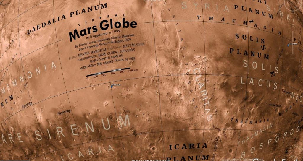 Virtual Globe of Mars: Albedo (2009)