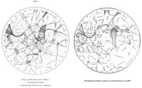Martis phaenomena, anno 1888 in hemisphaerio boreali…, Regiones Martis boreales…