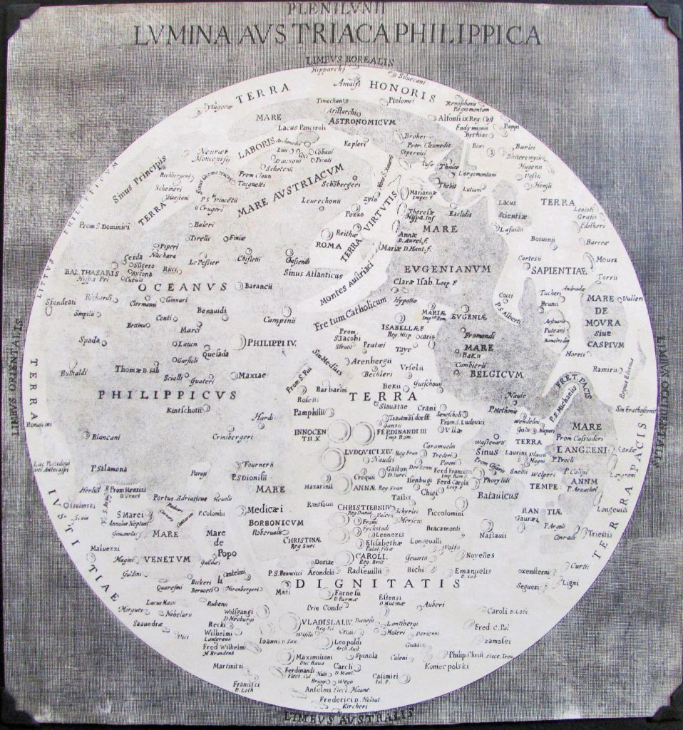 Langrenus’ map of the Moon (1645)