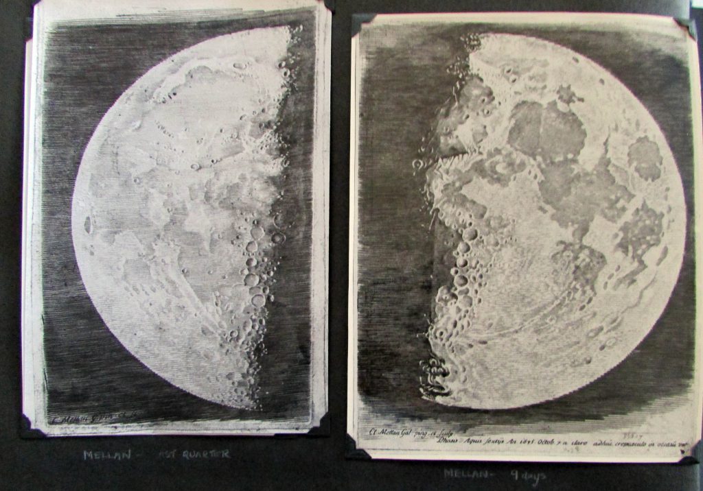 Engravings of the Moon (Mellan and Gassendi 1637)