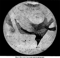 Map of Mars made from many separate photographs