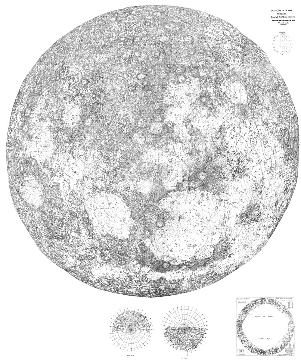 300 inch map of the Moon