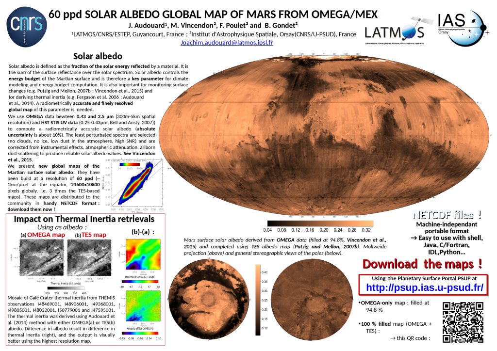 Solar albedo global map of Mars from OMEGA – Digital Museum of ...