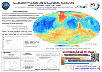 Emissivity Global Map of Mars from OMEGA/MEX