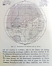 Niveaukarte des Mondes nach J. Franz, Breslau.