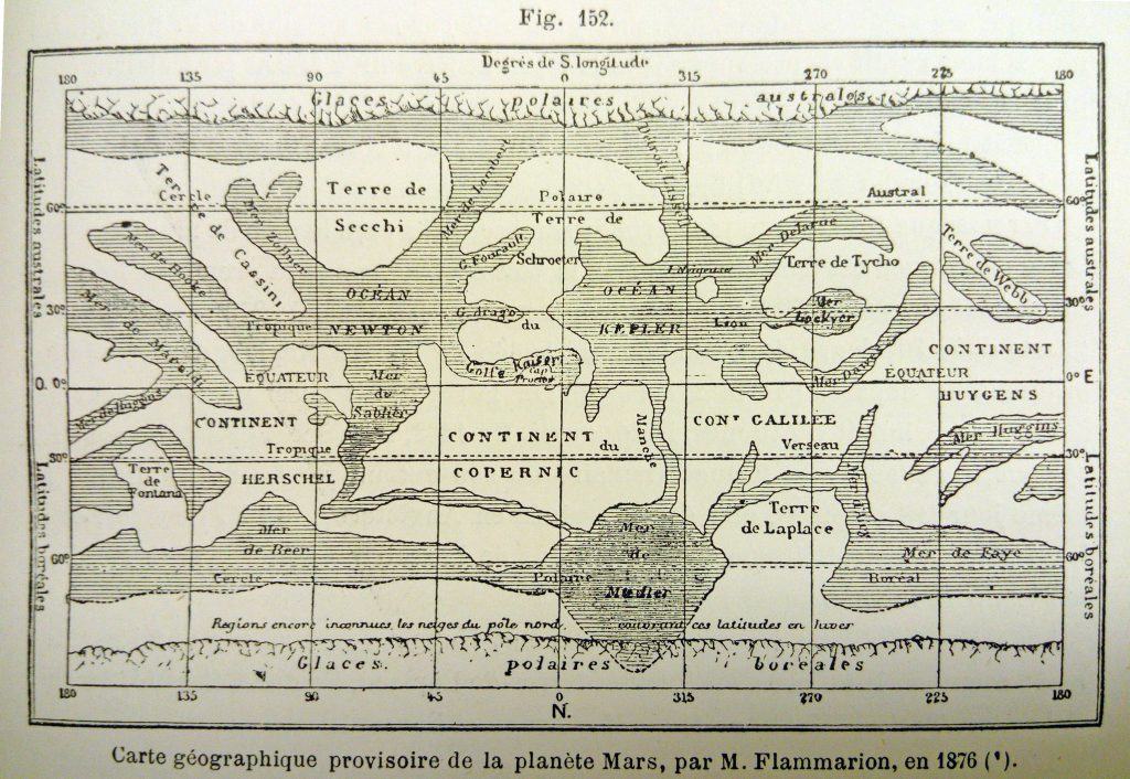 Flammarion’s Maps of Mars (1876-90)