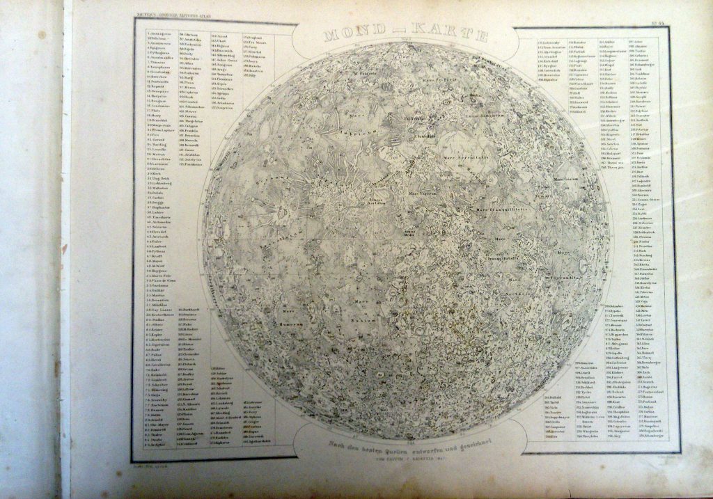 Mond—Karte Nach dem besten Quellen entworfen und gezeichnet