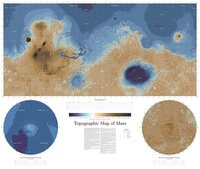 Topographic map of Mars