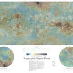 Topographic map of Venus
