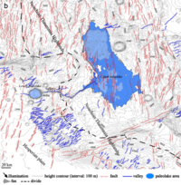 Interpretative geomorphic map of the Southwest Thaumasia area