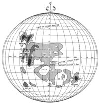 Diagram of Venus surface features made with the Haystack-Westford interferometer