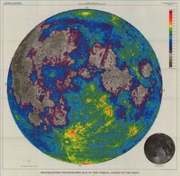 Photoelectric-photographic map of the normal albedo of the Moon