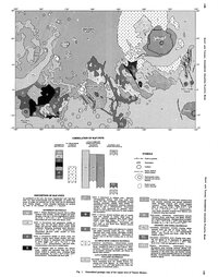 Generalized geologic map of the region West of Tharsis Montes