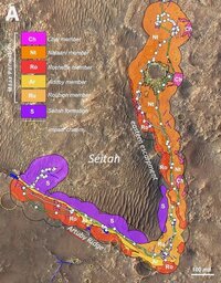 In Situ Geologic Map based on PMars 2020 Perseverance Rover Observations