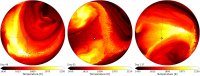 Instantaneous spatial temperature maps of WASP-121 b