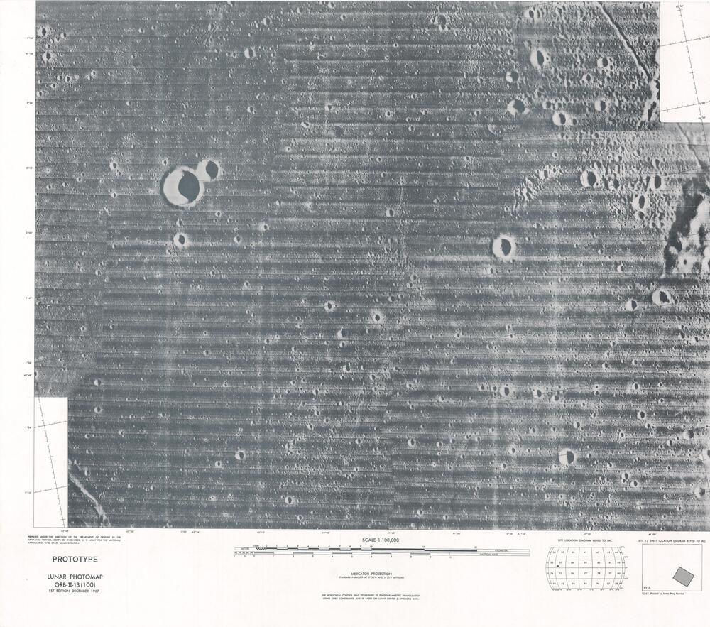 Lunar Photomap - Prototype Orb II-13 (100)