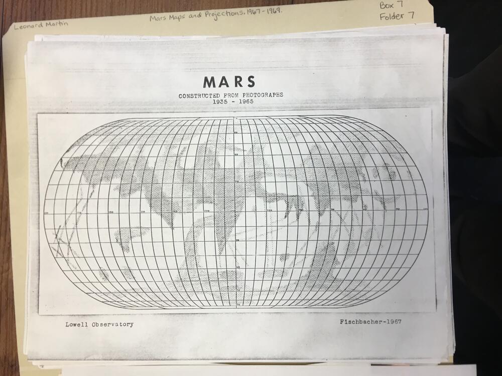 Mars constrained from photographes 1935-1965