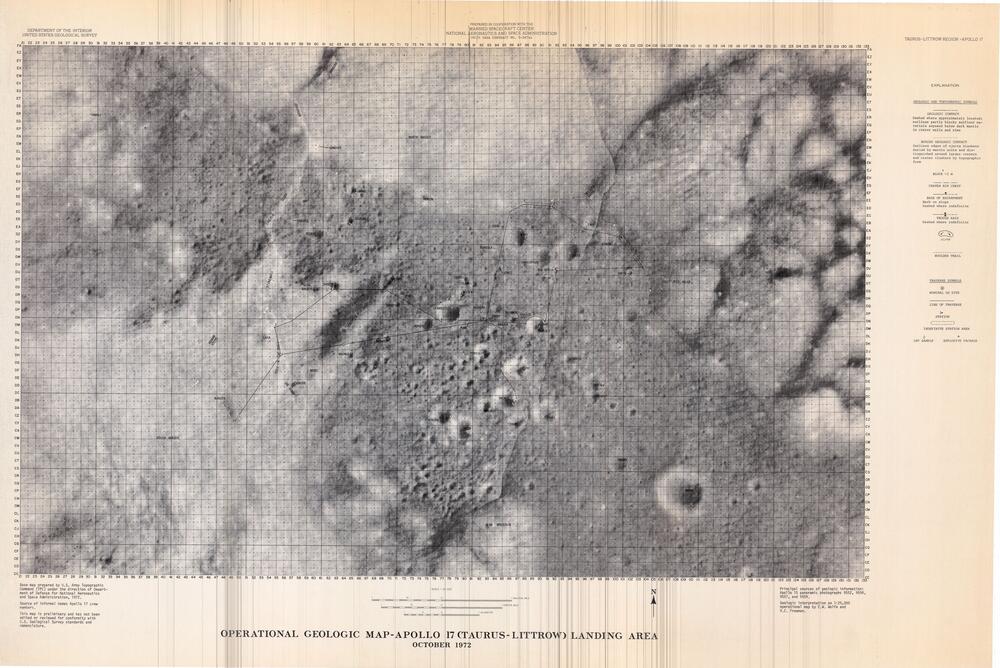 Detailed and Operational Geologic Maps - Apollo 17 (Taurus Littrow Landing Area)