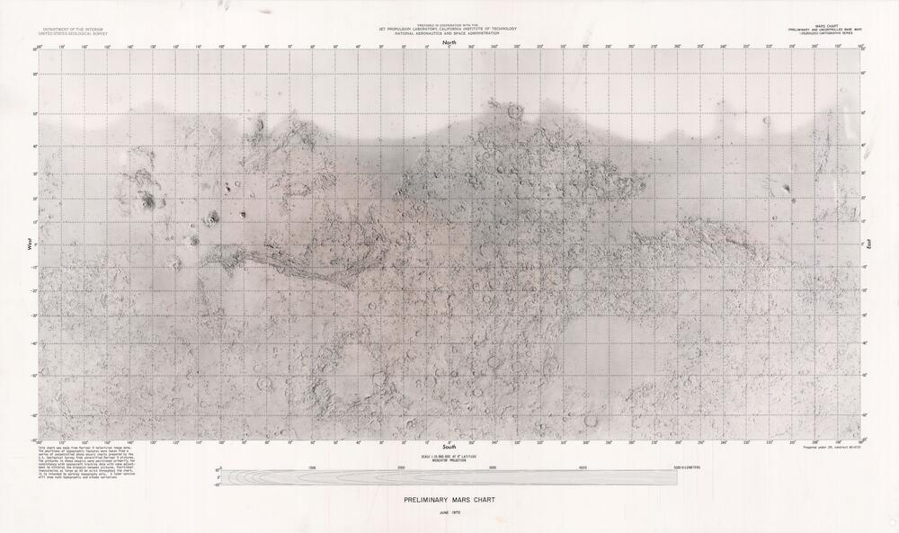Preliminary Mars Chart (preliminary and uncontrolled base map)