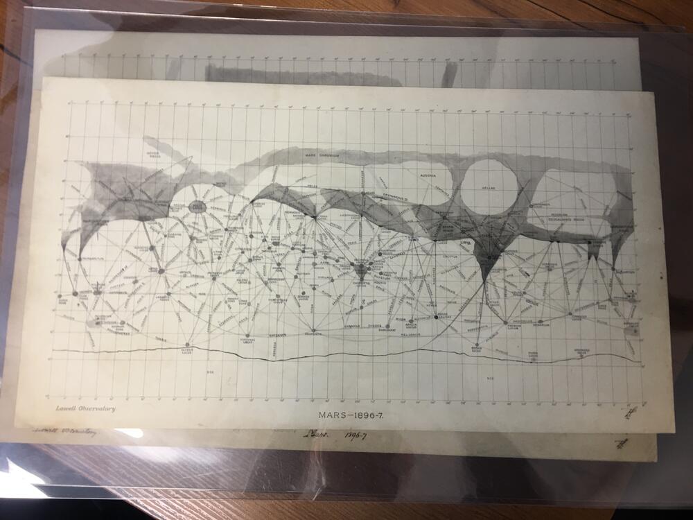 Mars 1896-7 Lowell Observatory