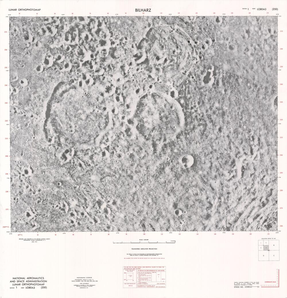 Lunar Orthophotomap - Bilharz