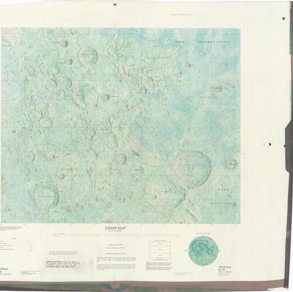 Lunar Map - Theophilus