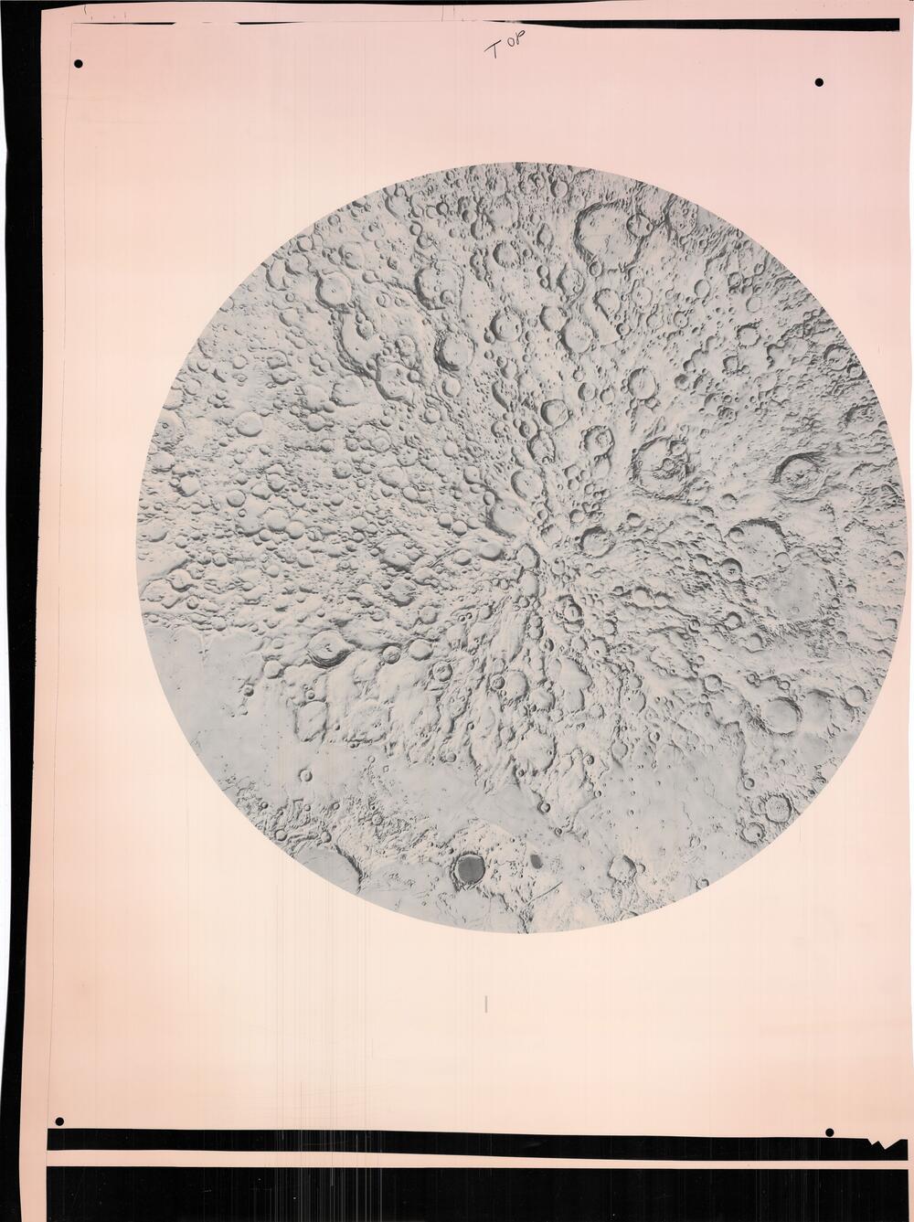 Moon North Pole relief