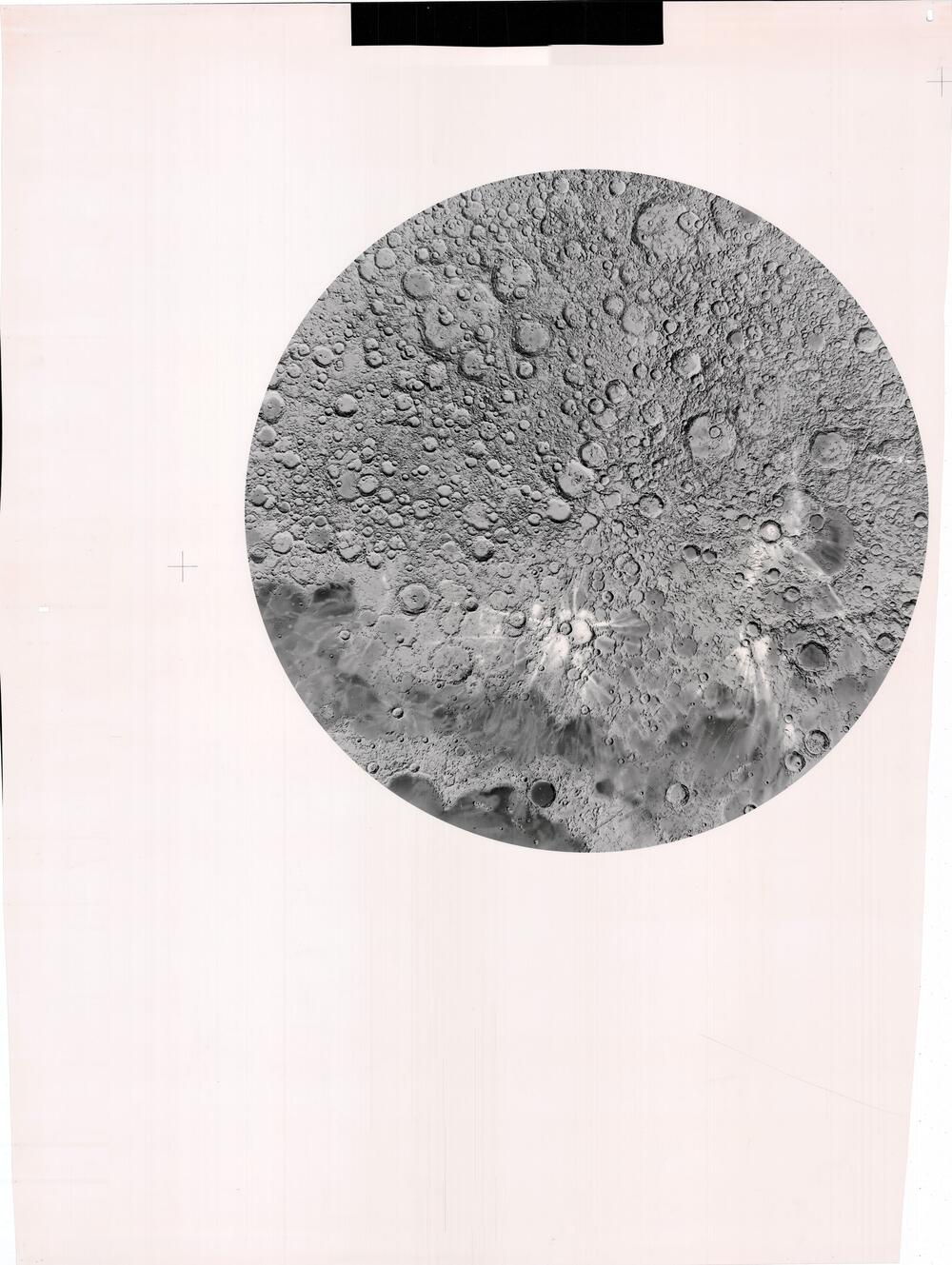 Moon North Pole relief