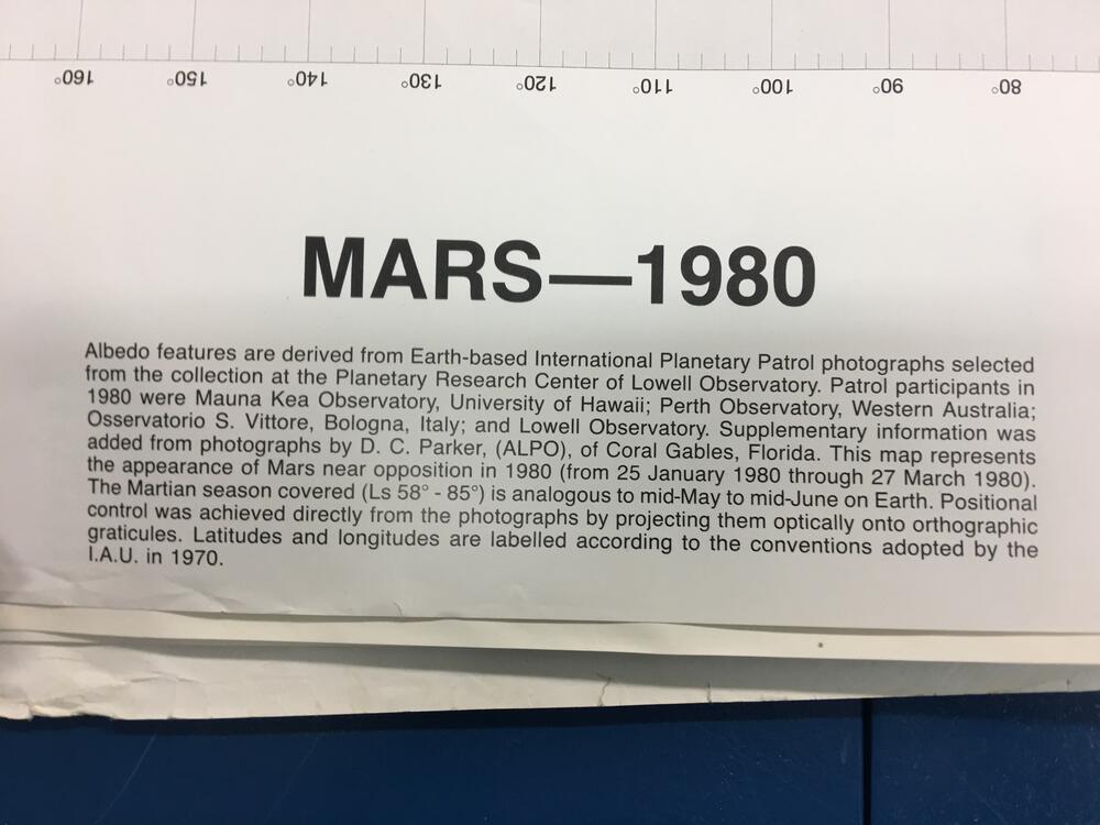 Mars-1980 Lowell Observatory
