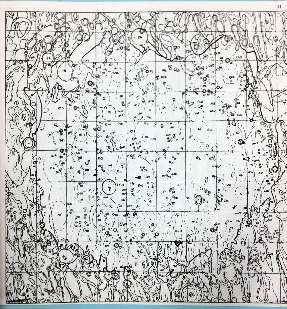 300 inch map of the Moon